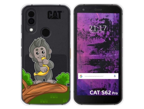 Carcasa CAT S62 Pro TUMUNDOSMARTPHONE Dibujos Transparente Multicolor