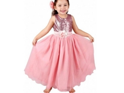 Vestido De Princesa Con Pedrería Para Niñas, Fiesta, Boda, Novia, Damas De Honor, Tutú Vkq