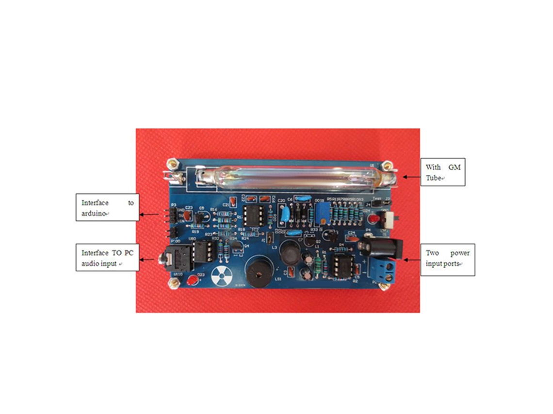 Kit de módulo detector de radiación nuclear para armar uno mismo con pantalla LCD y alarma sonora y visual - Contador Geiger