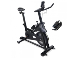 Bicicleta Estática MOBICLINIC Teide Spinning Indoor Ajustable con Pantalla LCD, volante de 6 kg y soporte para botellas