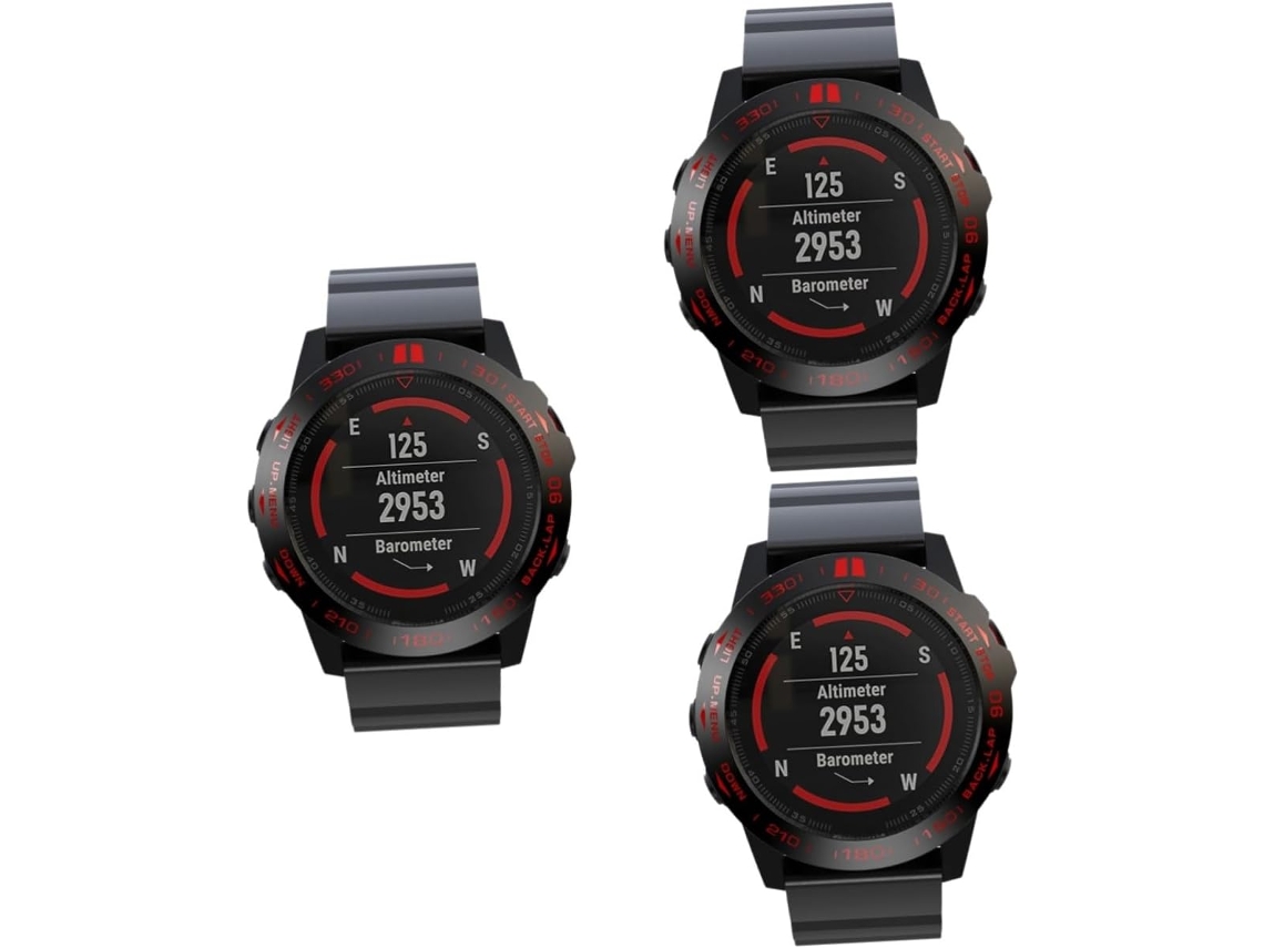 Lote De 3 Estuches Para Relojes, 5 Tapas, Marcos, Accesorios De Moda, Letras Negras Y Rojas.