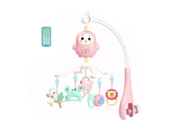 Móvil Musical Para Cuna Con Luces Nocturnas Y Sonajeros Giratorios Para Bebés (niños Y Niñas) - Rojo