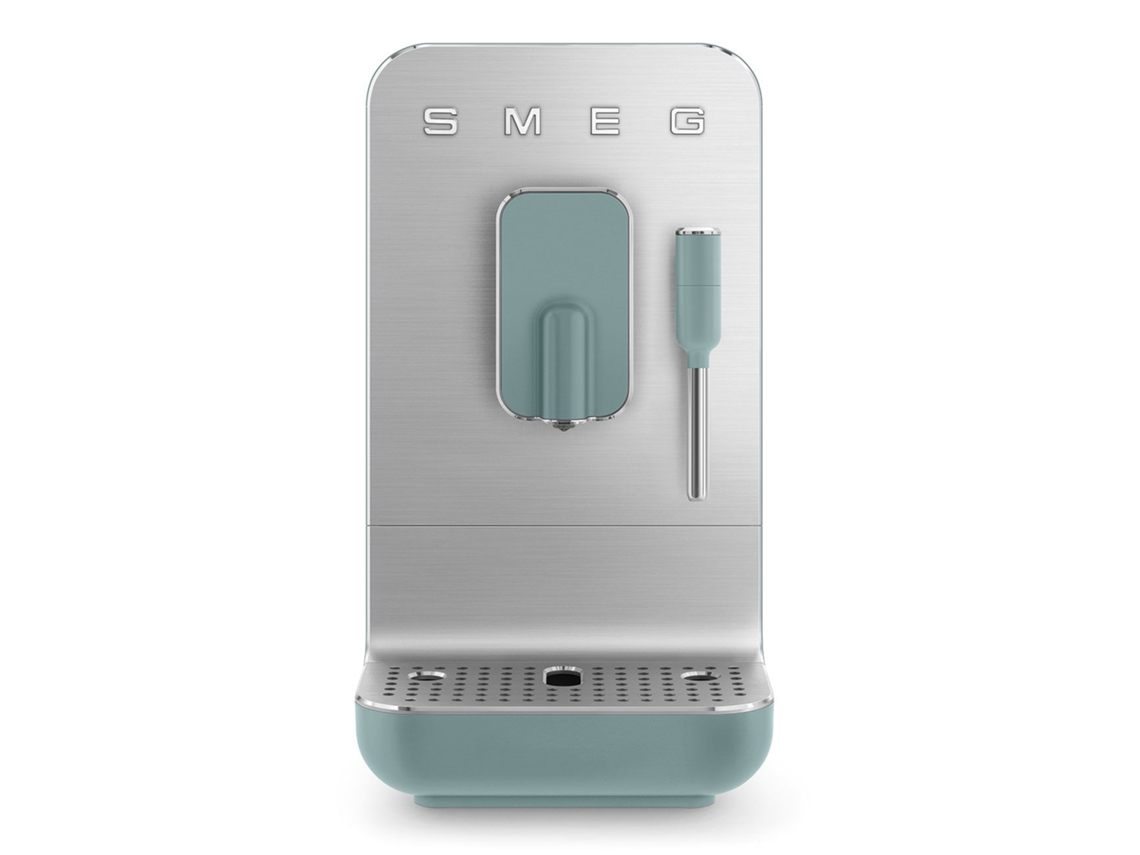 Cafetera automática con estética Lancia Vapore Verde Smeraldo/Argento de los años 50 Smeg