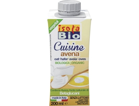 Crema Para Cocinar de Avena ISOLA BIO (200 ml)