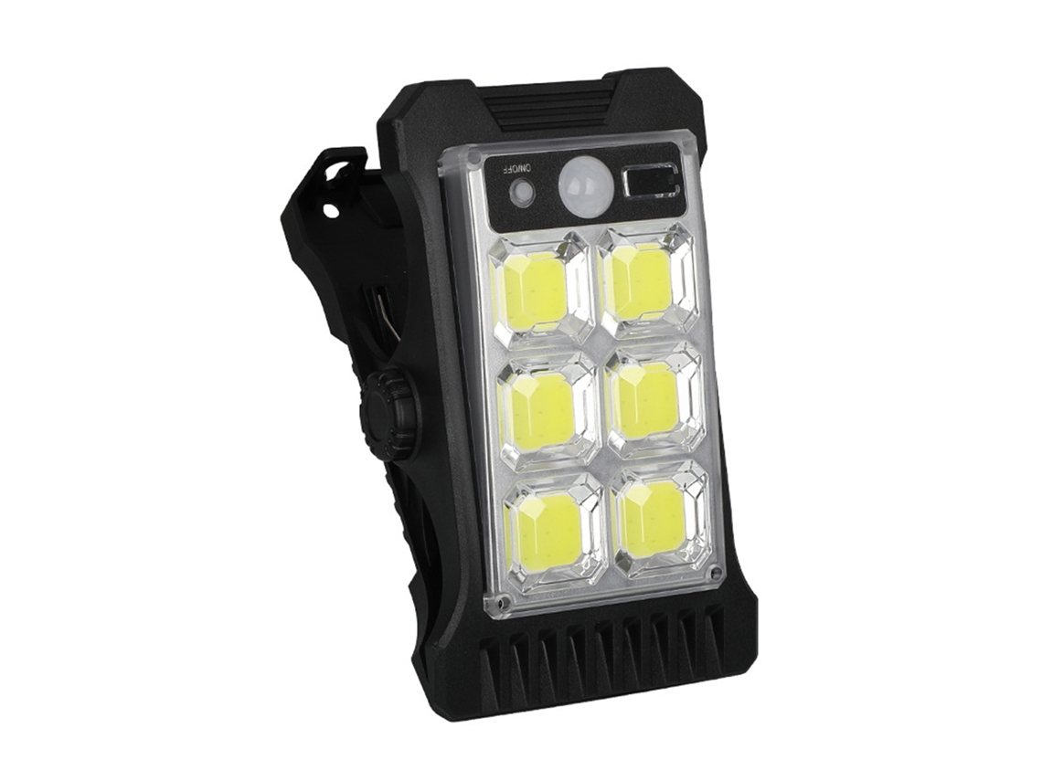 Rebe-luz Solar Exterior Con Sensor Humano, 3 Modos, Usb, Clip Y Gancho, Para Jardín, Patios Y Escaleras