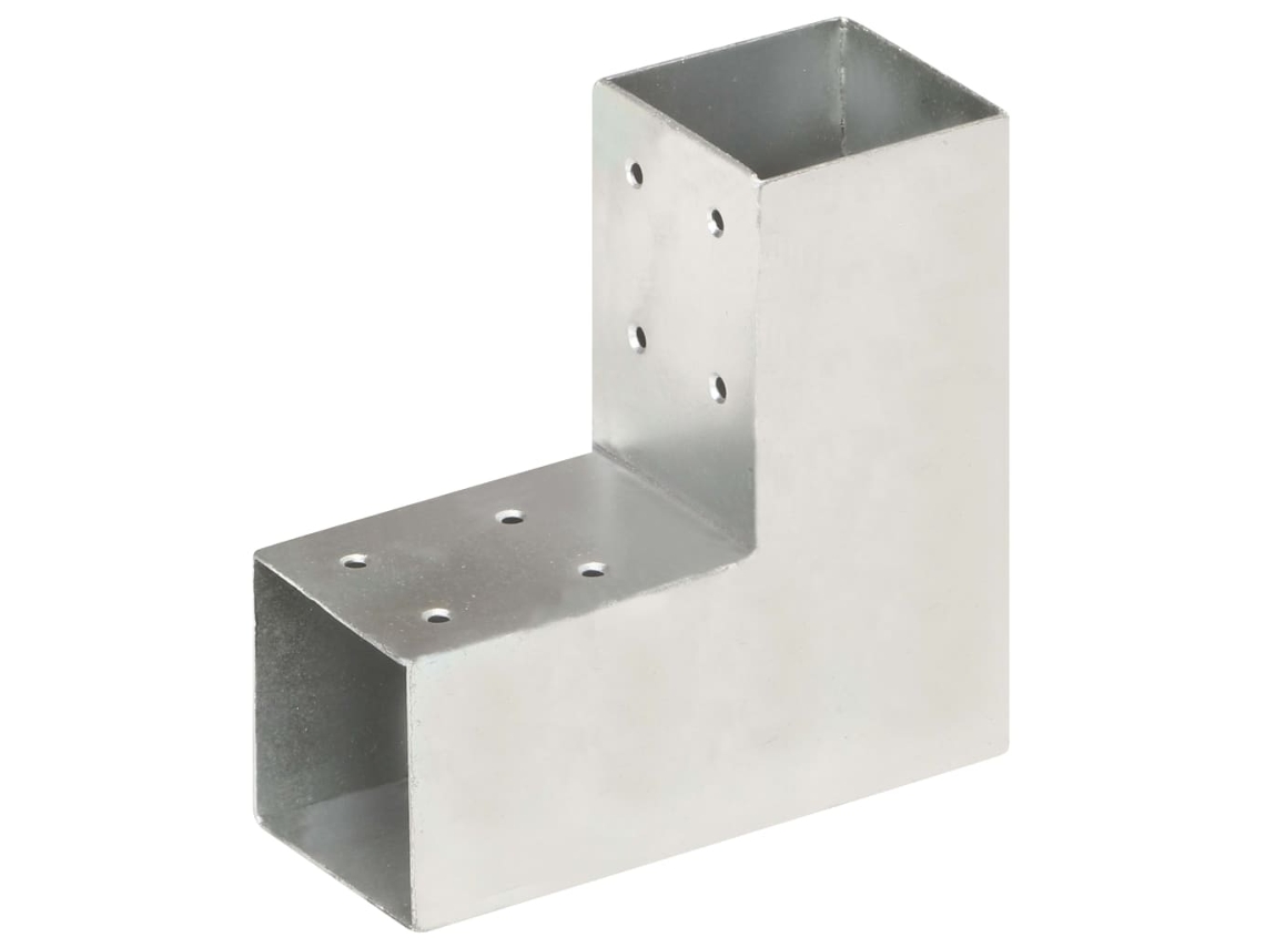 Base de poste en forma de L de 71 x 71 mm de metal galvanizado Lovely Home