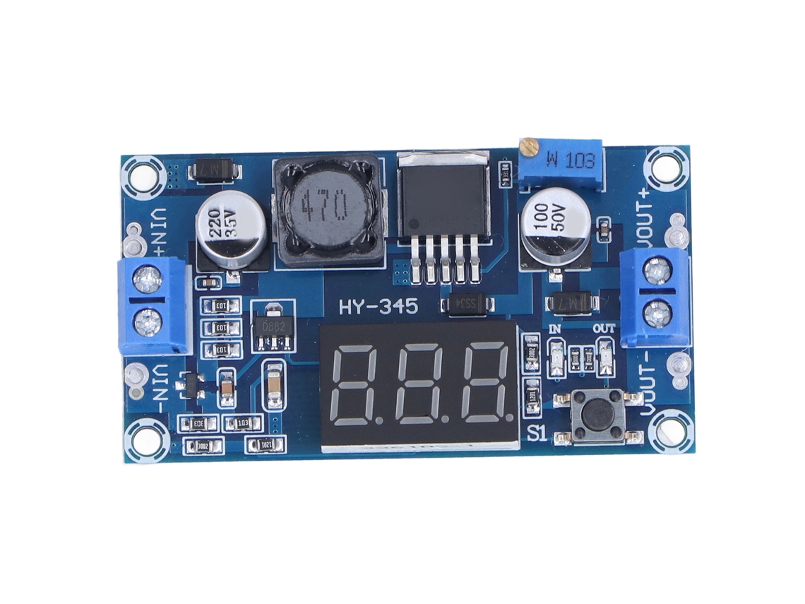 Módulo elevador de tensão DC para regulador de tensão DC XL6009 com display digital, saída de 3A 5~32V