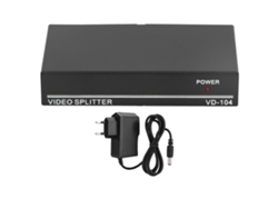 Divisor De Vídeo Con 1 Entrada Y 4 Salidas Bnc Full Hd 1080p, Plug And Play Para Cine En Casa, Aulas, Salas De Reuniones Y Monitorización.