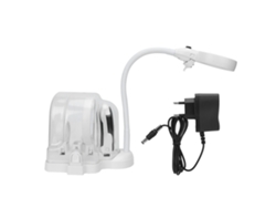 Lupa De Mesa Led Multifuncional 2 En 1 Con 3 Lentes (2.5x, 5x, 16x) Para Reparación