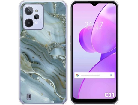 Carcasa para Realme C31 TUMUNDOSMARTPHONE Dibujos Mármol 09 Multicolor