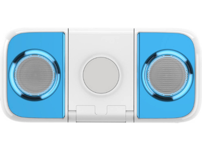 Cargador Inalámbrico y Altavoz Bluetooth WJS Mini Azul