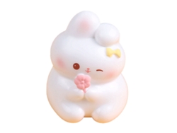 Figura decorativa de conejo de resina para mesa