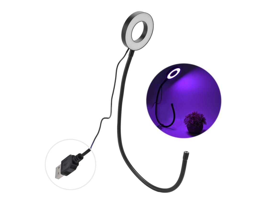 Lámpara Led De Espectro Completo Ajustable Para El Cultivo De Plantas, Con Conexión Usb De 5 V, Para Plantas De Interior.