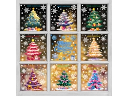 Pegatinas de cristal para decoración navideña, 8 combinaciones, Bq Chennnls (545 552)