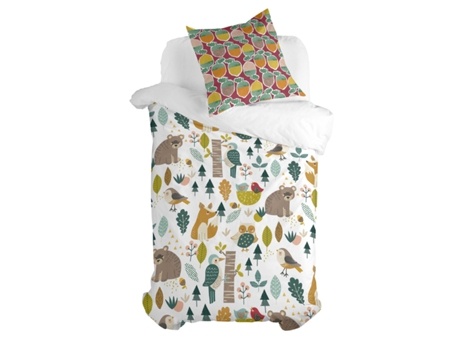 Juego de funda nórdica HAPPYFRIDAY Moshi Moshi Harvestwood (Multicolor)