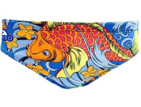 Calzoncillos para Hombre TURBO Japan Vibes Blanco para Natacion (S)