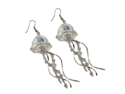 Pendientes de medusa hechos a mano con colgante exclusivo y gancho para la oreja para mujer - Rosewell