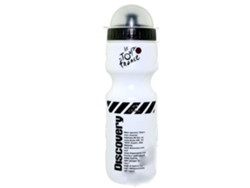 Botella de agua, taza, tetera y taza de plástico portátil de 650 ml, color blanco.