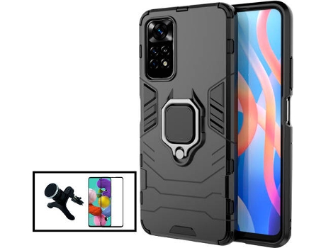 Kit Carcasa 3x1 + Protector de Pantalla Xiaomi Poco M4 Pro PHONECARE Negro