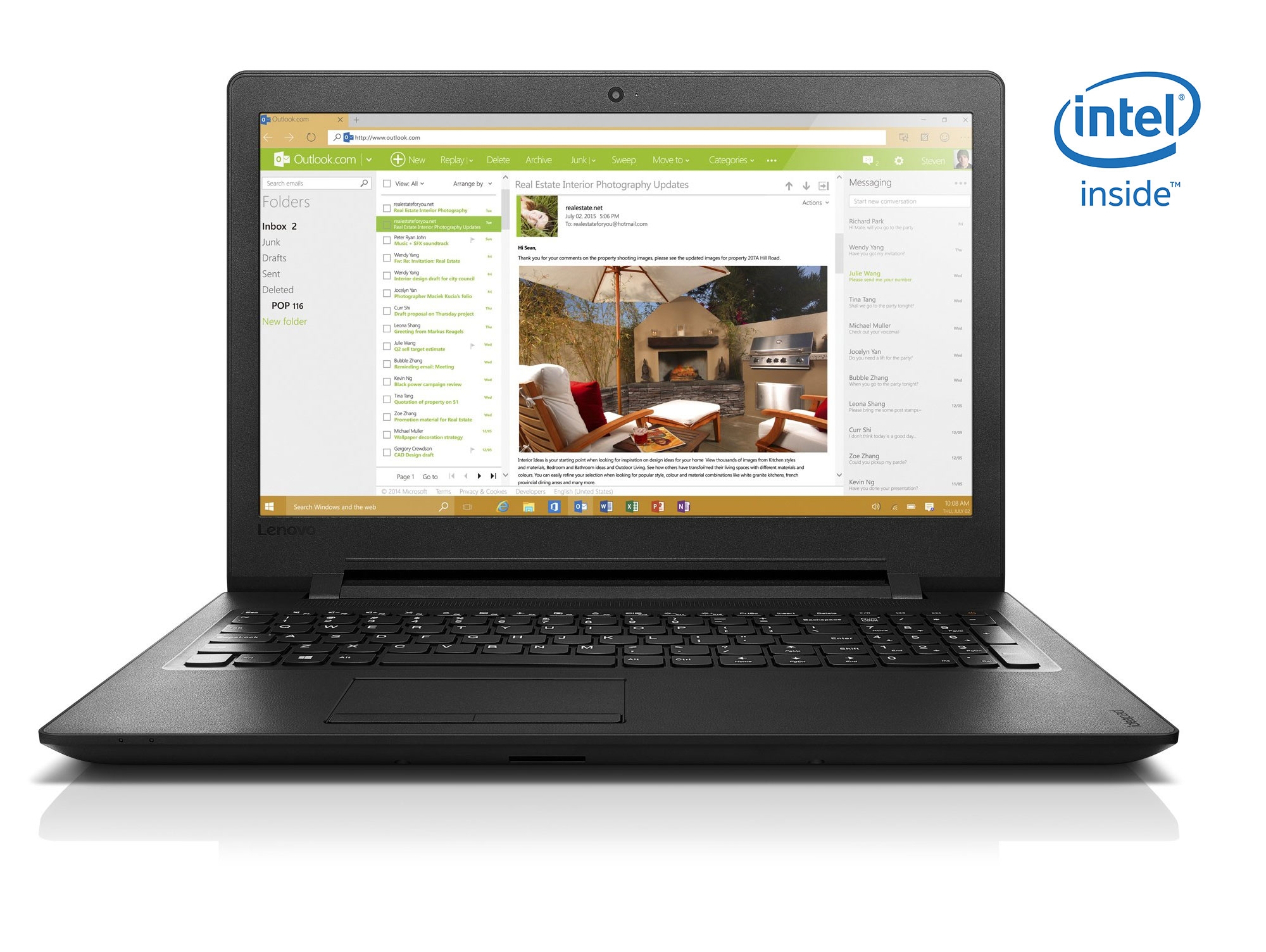 Portátil 15,6'' LENOVO Ideapad 110-15IBR Negro (Celeron N3060 - 4 GB RAM - 500 GB HDD )