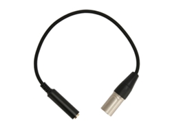 Cable Adaptador De Micrófono De 3 Pines, Hembra De 6,35 Mm A Macho Xlr, 0,3 M