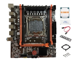 Placa Base X99e, Cpu E5 2666 V3, Compatible Con Pasta Térmica, 4 Ranuras De Ram Ddr4, Recc Pciex16 Nvme Gigabit