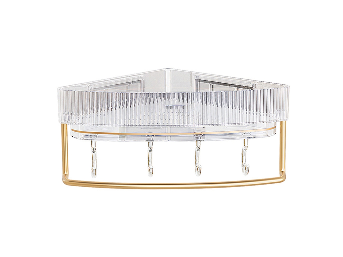 Estante flotante para baño con soporte - No requiere taladrar