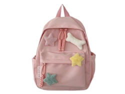 Mochila de viaje 2023 con doble asa, bolso de hombro de gran capacidad para niñas, mochila escolar ligera, rosa.