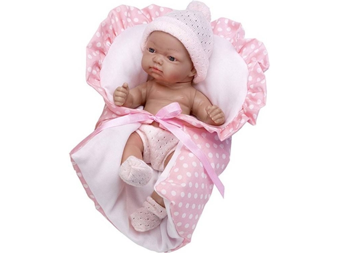 Muñeca DISFRAZZES Reborn Infantil con Nana (25 cm - Rosa)
