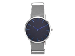 Reloj De Pulsera Hombre Moda Casual Cuero Gris De Nylon Con Cuarzo