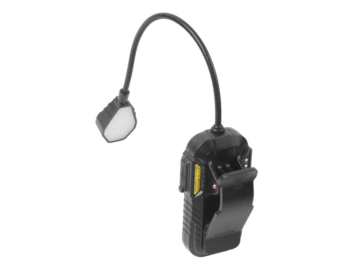 Lámpara de mesa con clip, base con sensor LED, luz de trabajo multifuncional y función de carga USB. Mdug