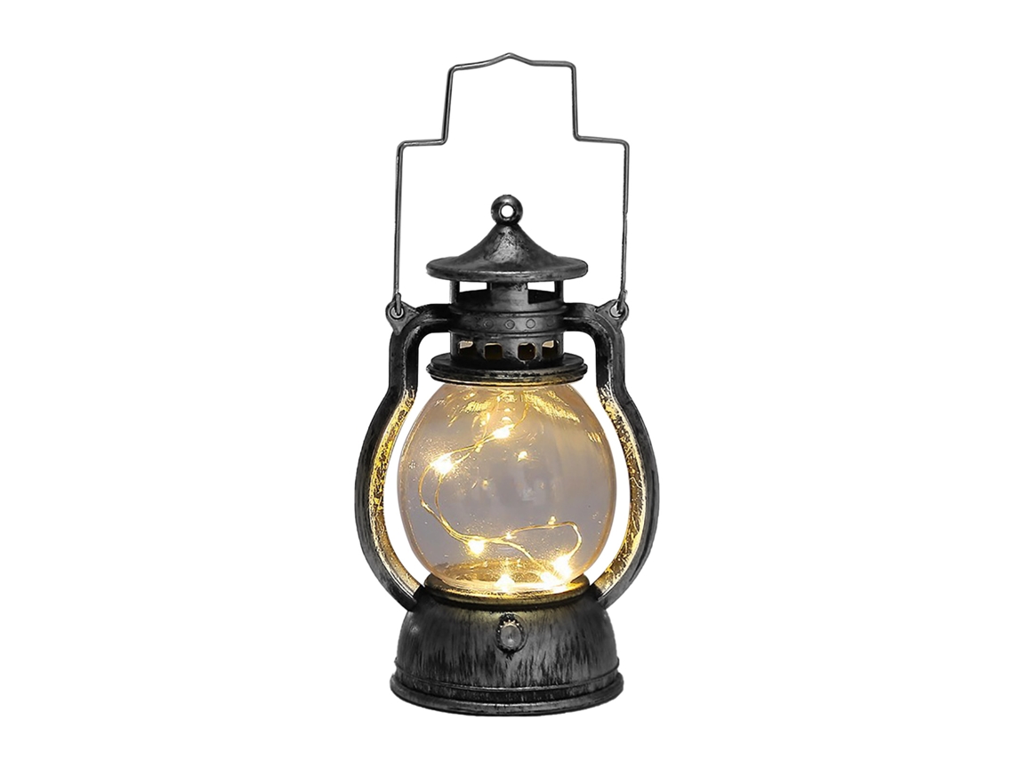 Lámpara LED vintage con 3 pilas de botón AG10 y aceite