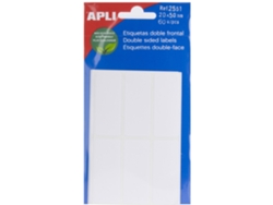 Etiquetas de Doble Cara APLI (Blanco - 20 X 50 mm)
