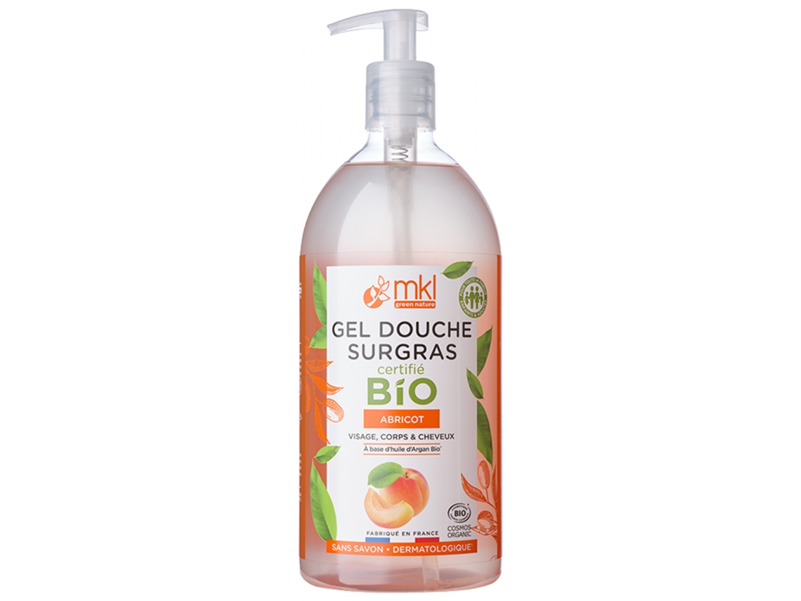 Creme de Ducha de Albaricoque Ecológico 1 L MKL GREEN NATURE