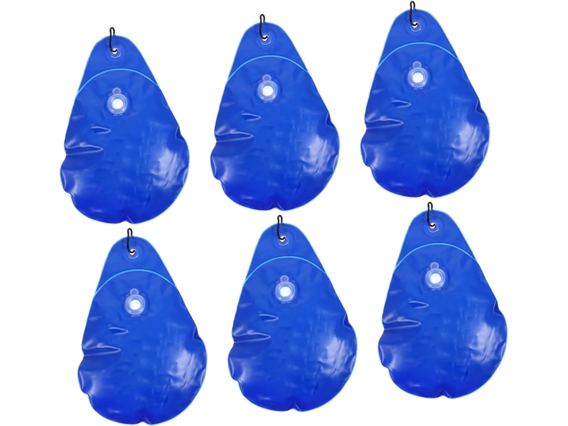 Elegante Bolsa De 6 Piezas Para Cubierta Piscina Resistente Peso Anticongelante Pvc Lonas Ganchos Instalaci N R Pida