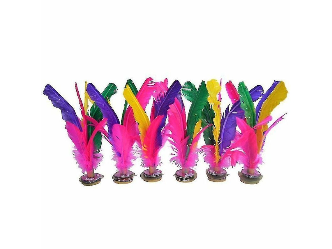 2026-6pcs Volante De Plumas Jianzi Deportivo Al Aire Libre Juguete Colorido Para Pie