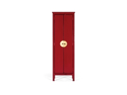 Armario Portas Feito Handmade GINER Y COLOMER Rojo (180x60X35)