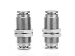 2026velora-2 Piezas Conector Pasante Neumático De Empuje Con Hilo Macho Bspp (8mm)