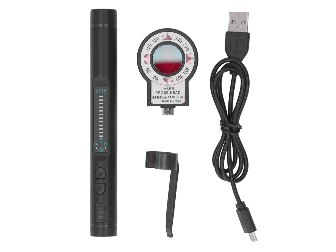 Detector De Cámaras Espía Y Dispositivos De Escucha Con Sensibilidad Ajustable De 100 Mhz A 8 Ghz.
