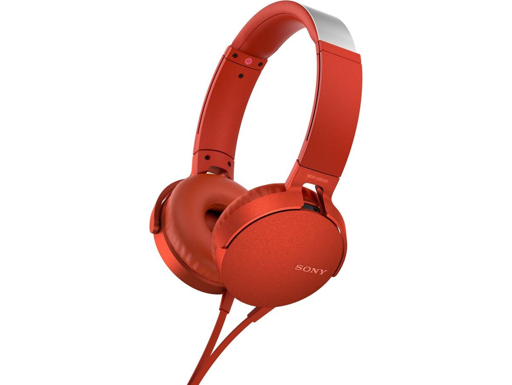 Auriculares con Cable SONY MDR-XB550AP (On Ear - Micrófono - Rojo)