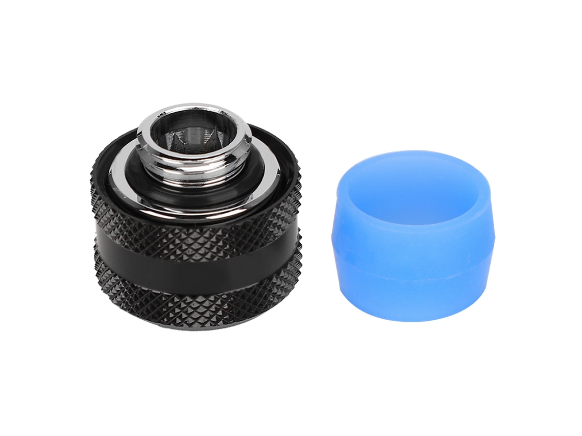 Conector De Tubo En Cobre G1/4 Para Refrigeración Agua, Negro O Plata Opcional Luz Dourada