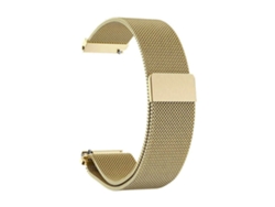 Pulseira Milanesa Para Huawei Gt5/jiaming/samsung, Elegante, 42 Mm, Cor Ouro.