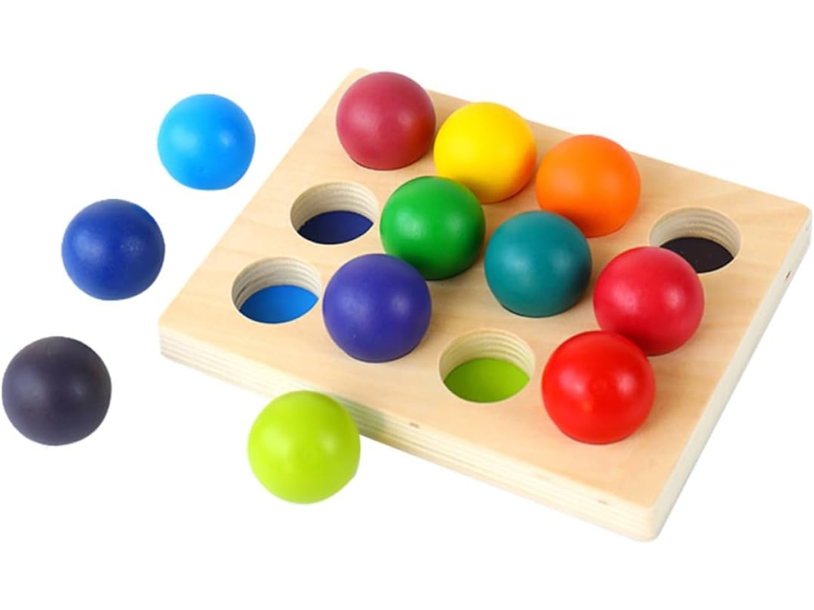 Juego De Clasificación De Colores Del Arcoíris, Juguete De Aprendizaje Temprano Para Niños Y Niñas, Juguete Educativo Para Descubrir Los Colores.
