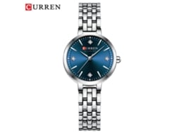 Relógio Feminino Casual De Quartzo Com Mostrador Pequeno E À Prova D'água (azul).
