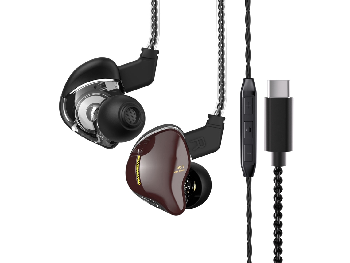 Auriculares Intrauditivos Con Controlador Dinámico Único Cableados De Inmersión Hi-fi