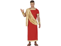 Disfraz de Romano rojo y dorado para hombre