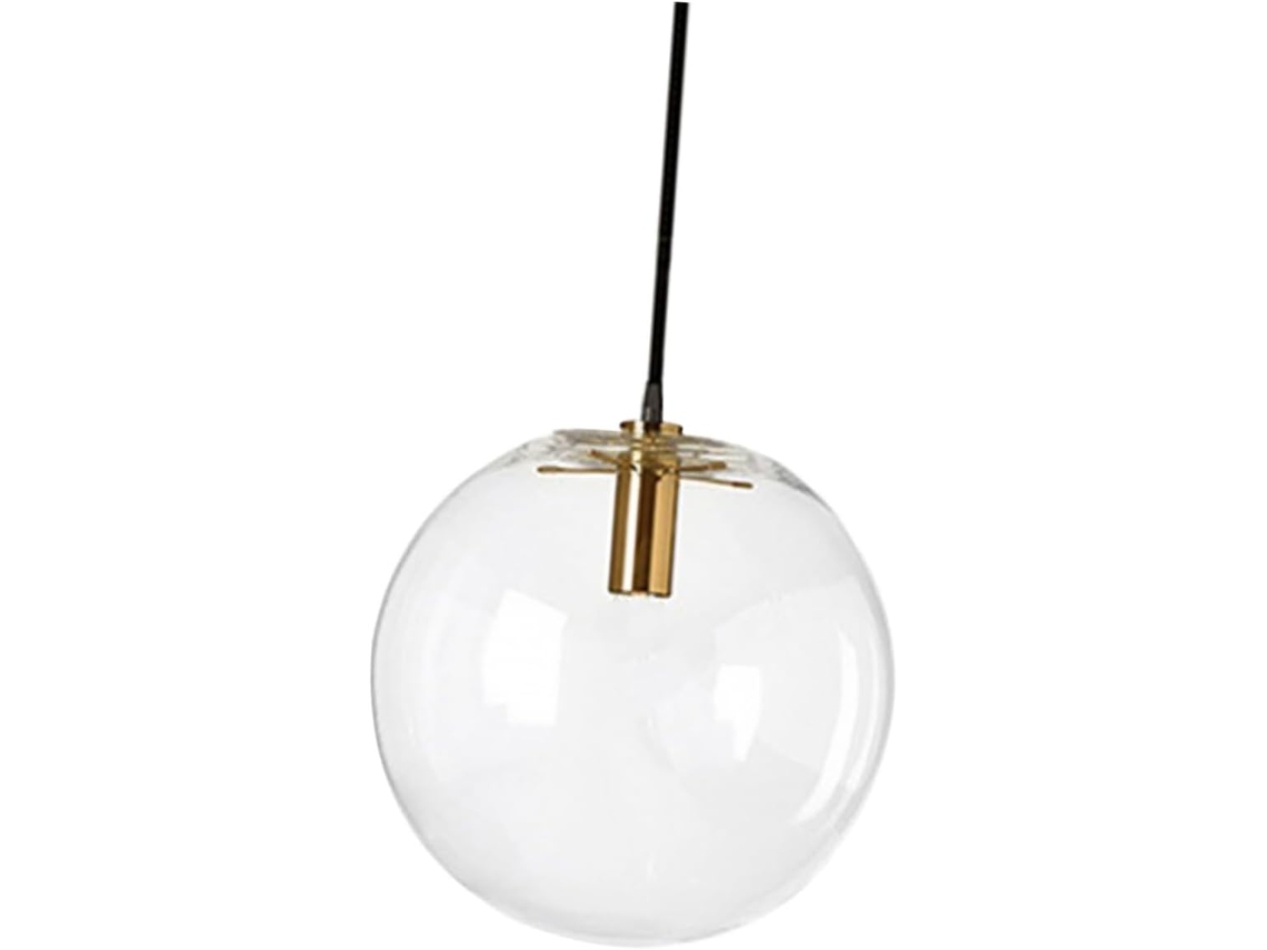 Lámpara de techo colgante moderna y creativa con esfera de cristal, ideal para balcones, restaurantes, etc. Gokoco