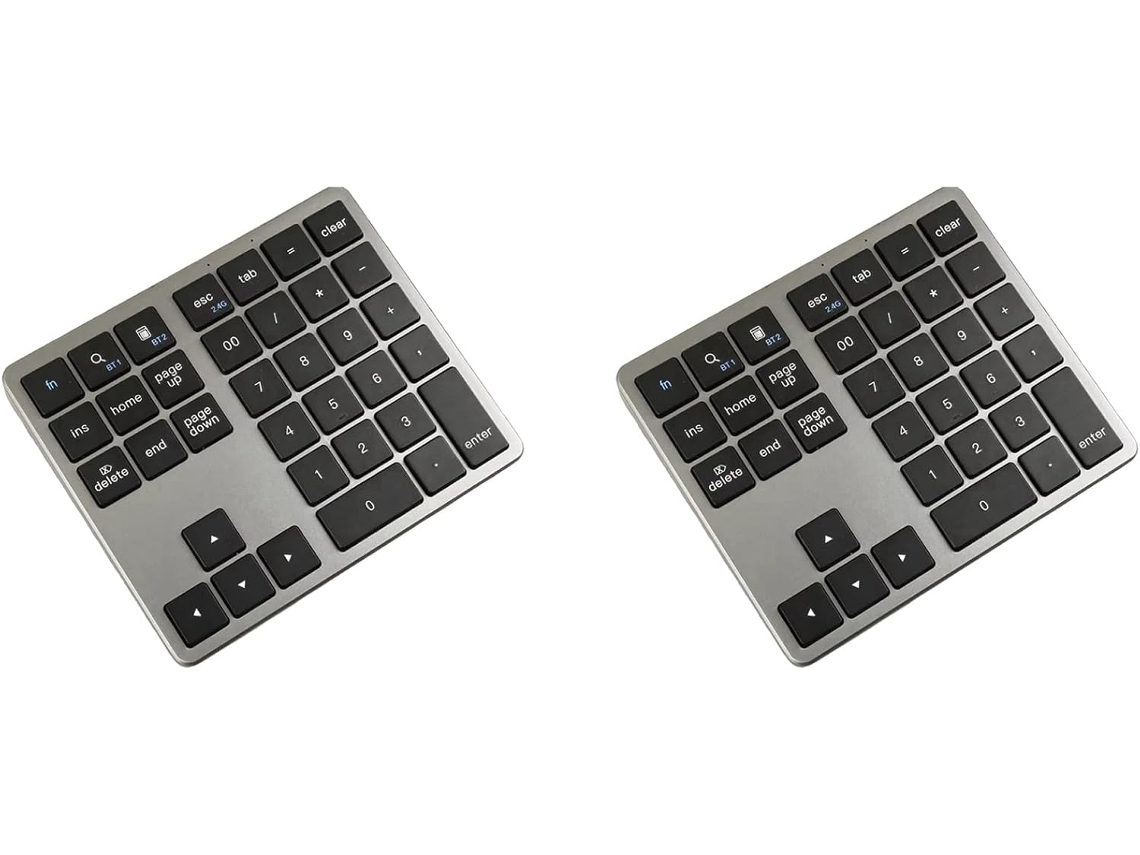2 Teclados Numéricos Bluetooth 2.4g De 35 Teclas Con Conexión Remota
