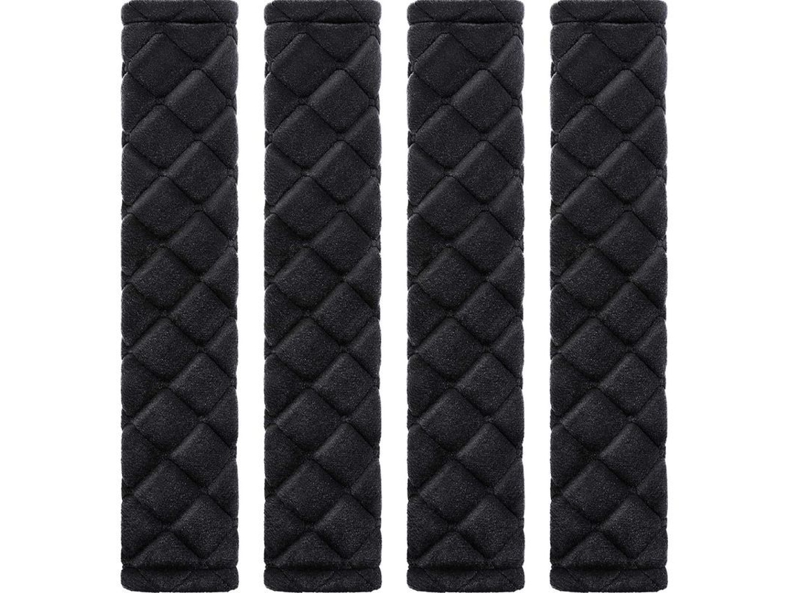 Protectores De Cinturón De Seguridad Para Coche, 4 Unidades, Suaves Y Cómodos, Protegen El Cuello Y Los Hombros, 26 Cm X 6 Cm X 1 Cm, Negros.