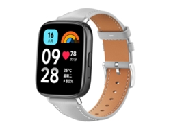 Correa para Redmi Watch 3 Active / Lite - Piel negra - Cabeza plana - Textura de tiburón (20 mm)